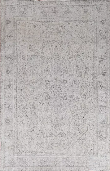 Vintage Wool Tabriz Persian Area Rug 8x11