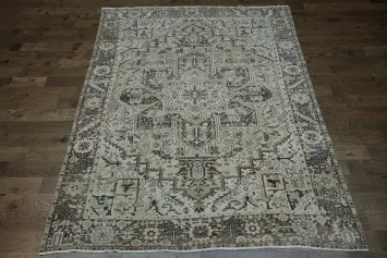 Handmade Wool Heriz Persian Area Rug 8x11