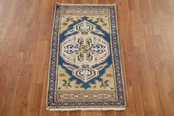 Hand-Knotted Anatolian Oriental Wool Rug 2x3