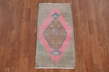 Geometric Anatolian Oriental Area Rug 1x3
