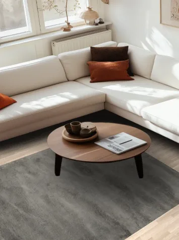 Elegant Gray Shaggy Area Rug 5x8 for Modern Living Spaces