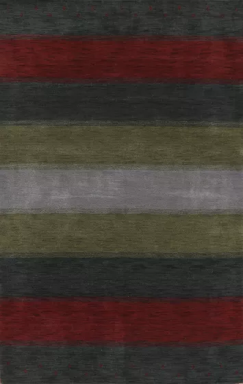 Striped Gabbeh Oriental Area Rug 7x10