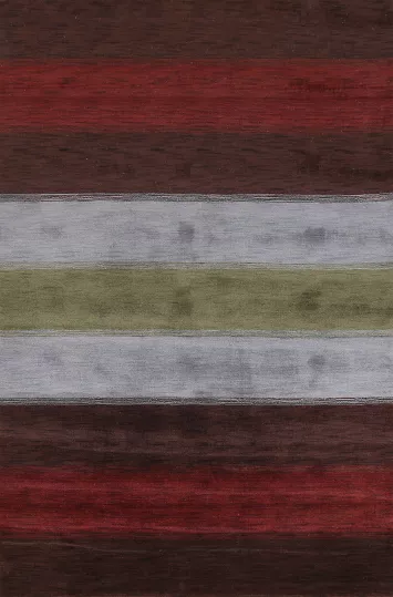 Striped Gabbeh Oriental Area Rug 7x10