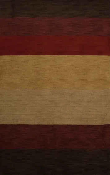 Sophisticated Stripes Gabbeh Rug 4x6 Perfect for Living Room Accents