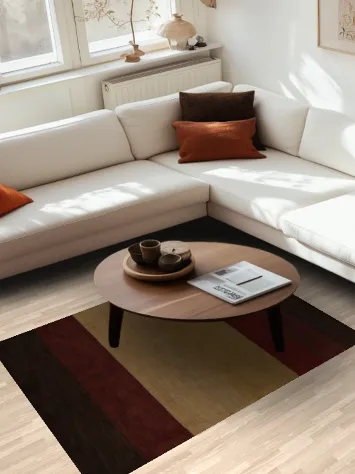 Sophisticated Stripes Gabbeh Rug 4x6 Perfect for Living Room Accents