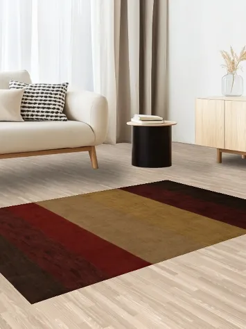 Versatile Gabbeh Oriental Rug 4x6 Adds Warmth to Any Room Setting