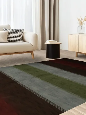 Deep Earthy Stripes Gabbeh Add Warmth with This Classic Rug 7x10