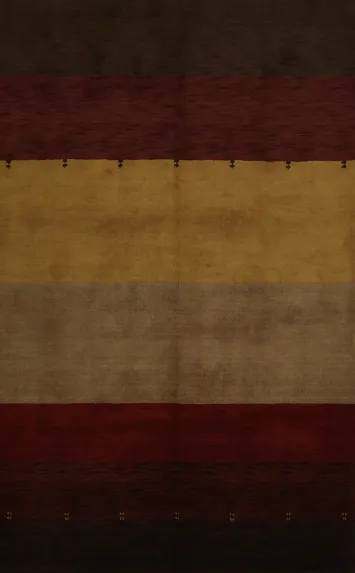 Versatile Striped Gabbeh Area Rug 7x10 for a Timeless Aesthetic