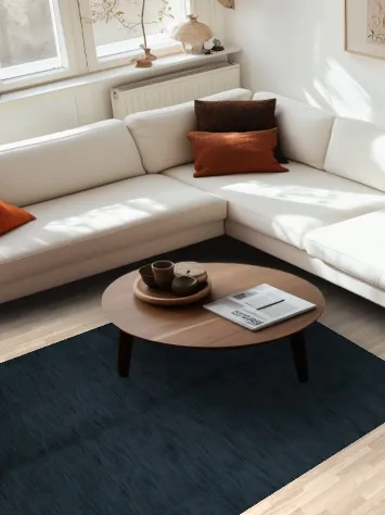 Chic Blue Gabbeh Area Rug 5x8 Ideal for Contemporary Interiors