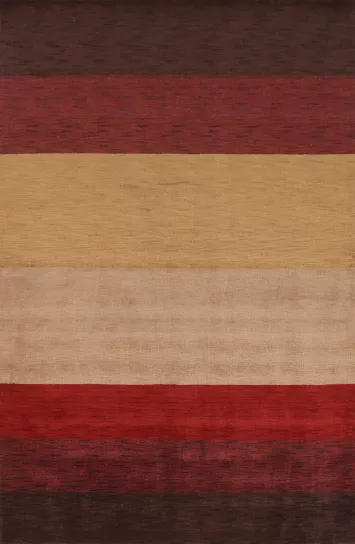 Contemporary Gabbeh Oriental Area Rug 7x10