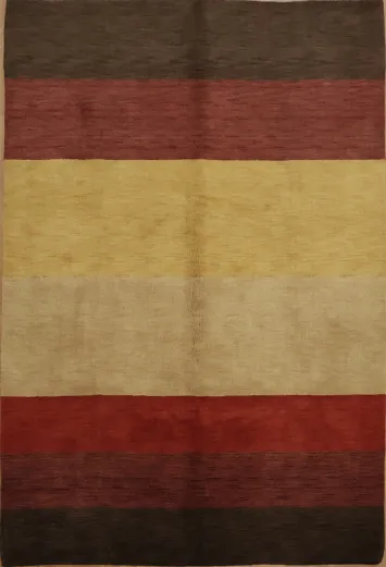 Contemporary Gabbeh Oriental Area Rug 7x10