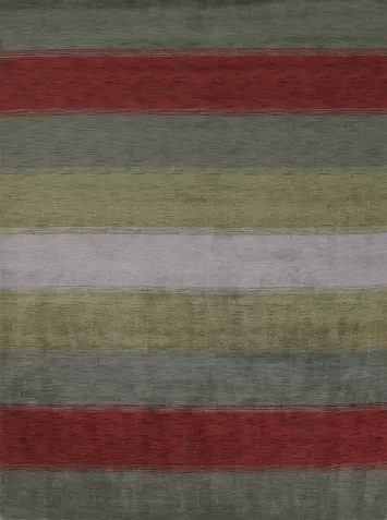 Green Wool Gabbeh Oriental Area Rug 8x10