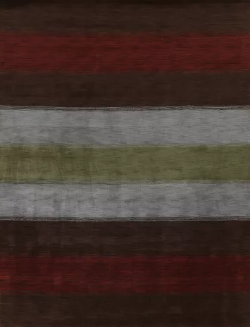 Striped Wool Gabbeh Oriental Area Rug 8x10