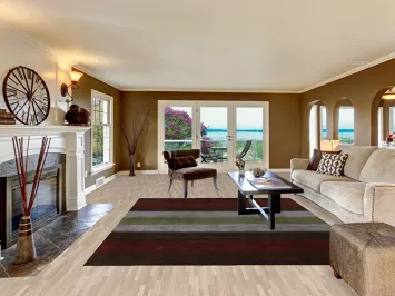 Striped Wool Gabbeh Oriental Area Rug 8x10