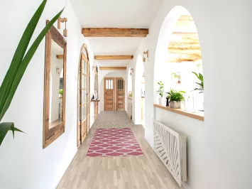 Trellis Oriental Runner Rug 3x8