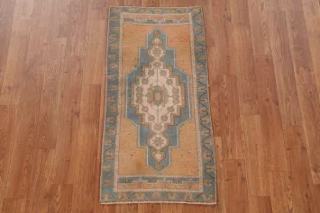 Geometric Anatolian Oriental Rug 1x3