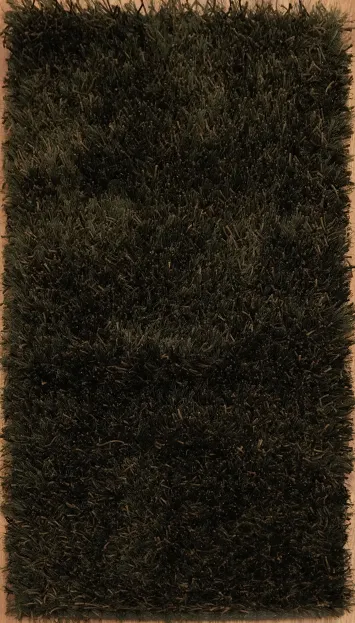 2x4 Ultra Plush Dark Brown Shag Rug Ideal for Living Room Charm