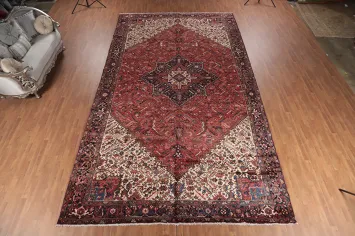 Vegetable Dye Palace Size Heriz Persian Rug 10x18