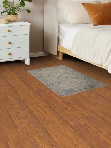 Geometric Oushak Turkish Wool Rug 2x3