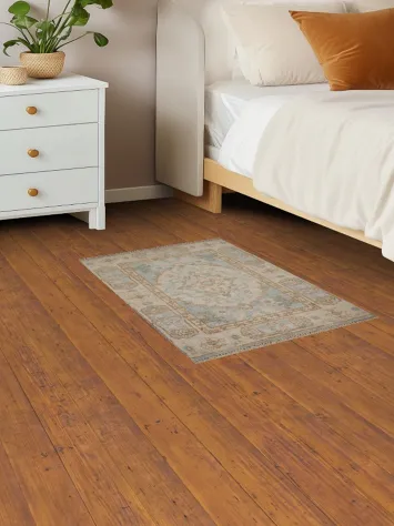 Geometric Oushak Turkish Rug 2x3