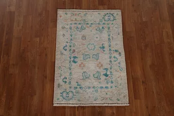 Handmade Oushak Turkish Wool Rug 2x3