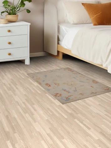 Muted Oushak Oriental Area Rug Wool 2x3