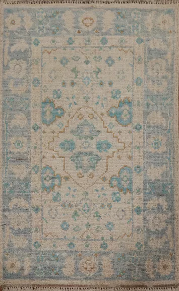 Handmade Oushak Oriental Area Rug 2x3