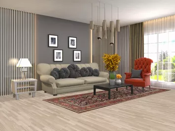 Vegetable Dye Geometric Mahal Persian Runner Rug 4x11