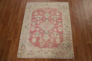 Geometric Oushak Oriental Area Rug 3x4