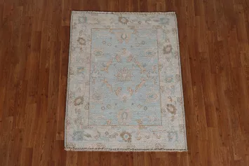 Geometric Oushak Oriental Area Rug 3x4