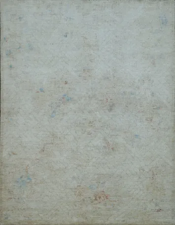 Muted Oushak Oriental Area Rug 4x5