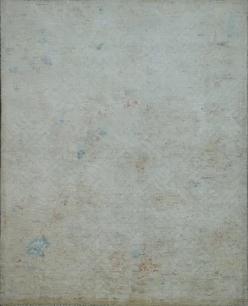 Geometric Art Deco Oriental Area Rug 4x5