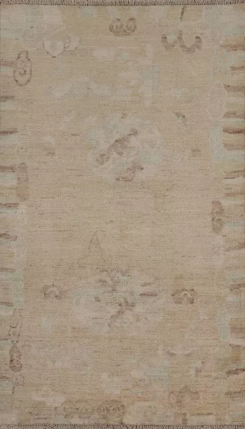 Muted Oushak Turkish Area Rug 3x5
