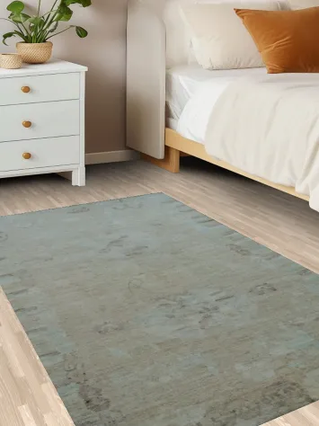 Muted Oushak Turkish Area Rug 3x5