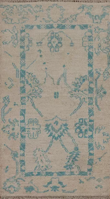 Oushak Geometric Turkish Area Rug 2x4