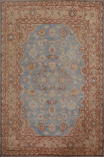Vegetable Dye Oushak Oriental Wool Rug 3x4