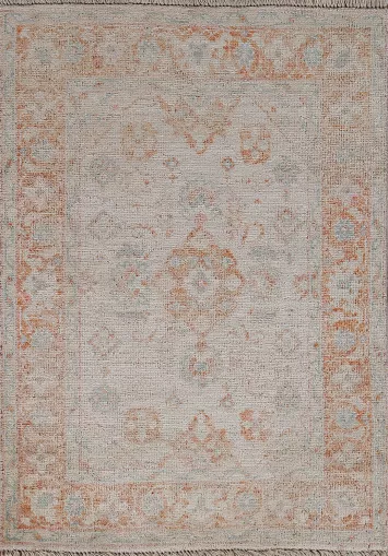 Vegetable Dye Oushak Oriental Area Rug 3x4