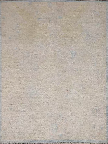 Vegetable Dye Art Deco Turkish Area Rug 4x5