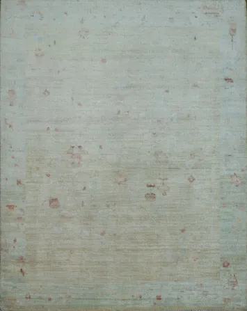 Vegetable Dye Art Deco Oriental Area Rug 4x5