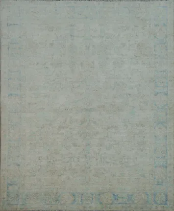 Vegetable Dye Art Deco Oriental Area Rug 4x5