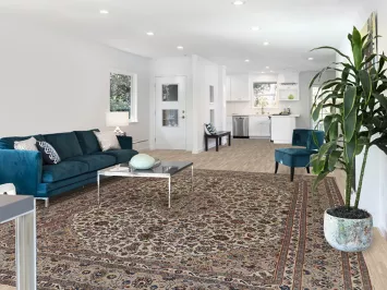 Traditional Wool Mashad Persian Area Rug 10x13