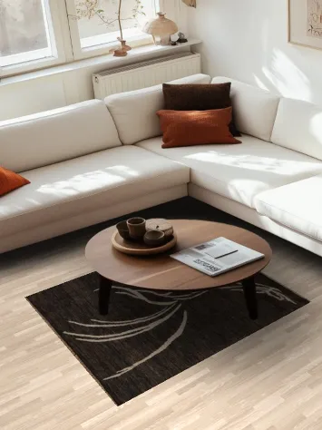 Vegetable Dye Wool Abstract Oriental Area Rug 4x5