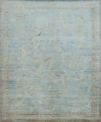 Vegetable Dye Art Deco Oriental Area Rug 4x5