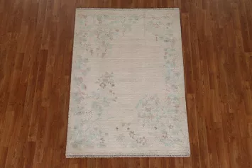 Vegetable Dye Oushak Oriental Area Rug 4x5