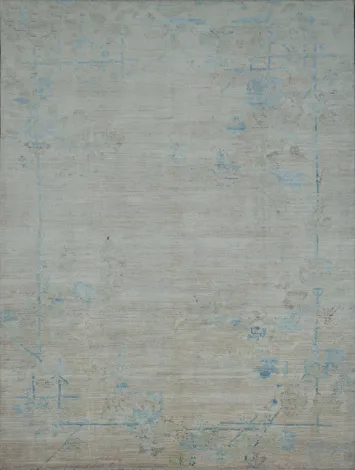 Vegetable Dye Oushak Oriental Area Rug 9x12