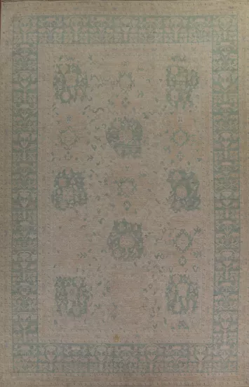 Vegetable Dye Oushak Turkish Area Rug 10x14