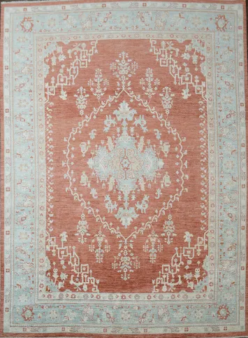Vegetable Dye Oushak Oriental Area Rug 9x12