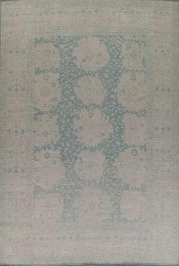 Vegetable Dye Oushak Turkish Area Rug 9x12