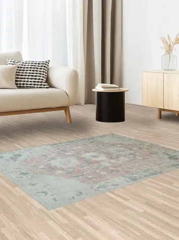 Vegetable Dye Oushak Oriental Area Rug 4x5