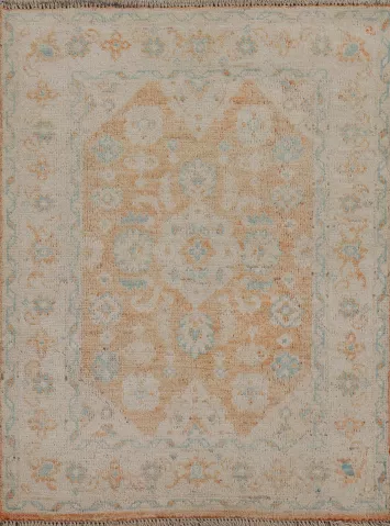 Vegetable Dye Oushak Oriental Area Rug 3x4